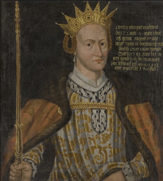 Portrait of Margaret I of Denmark (1353-1412).