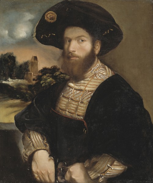 Portrait of a Man Wearing a Black Beret, ca 1530.