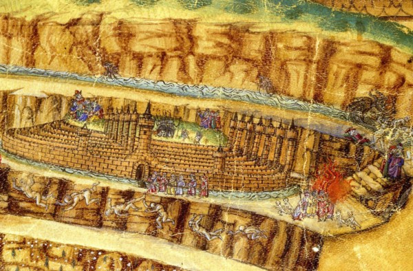 Inferno. (Abyss of Hell). Illustration to the Divine Comedy by Dante Alighieri (Detail), 1480-1490.