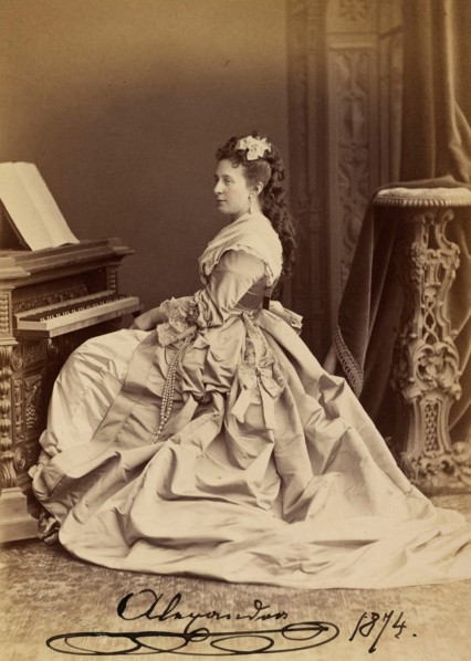 Portrait of Grand Duchess Alexandra Iosifovna of Saxe-Altenburg (1830-1911), 1874.