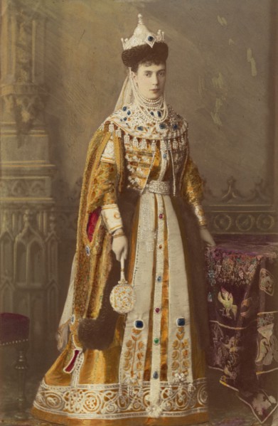 Portrait of Empress Maria Fyodorovna, Princess Dagmar of Denmark (1847-1928), 1883.