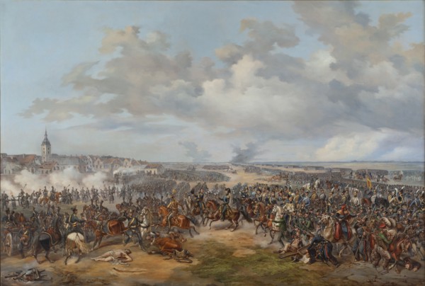 Swedish Troops Assaulting the Town Gate of Leipzig, October 19, 1813, 1853.