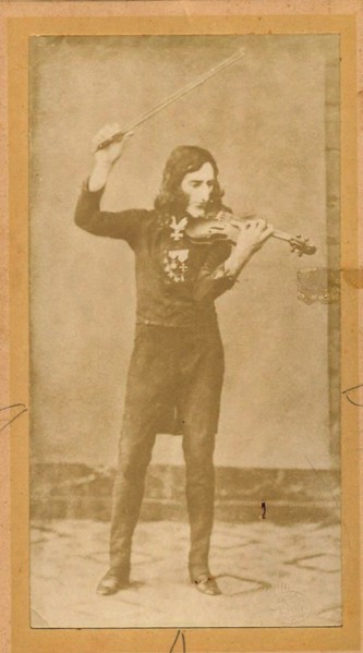 Portrait of Niccolò Paganini (1782-1840), c. 1840.