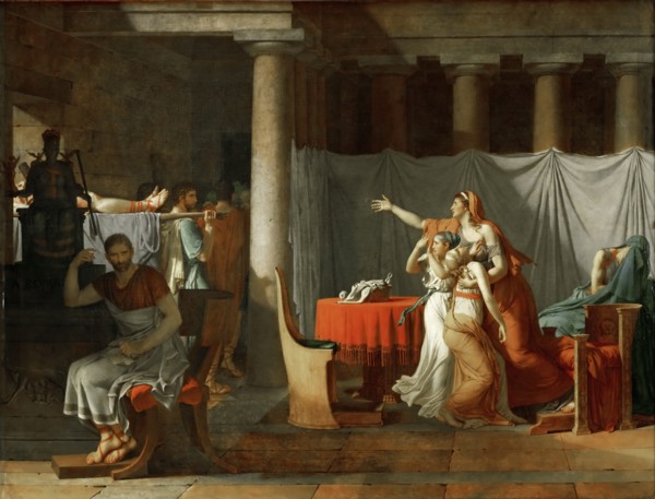 The Lictors Bring to Brutus the Bodies of His Sons, 1789.