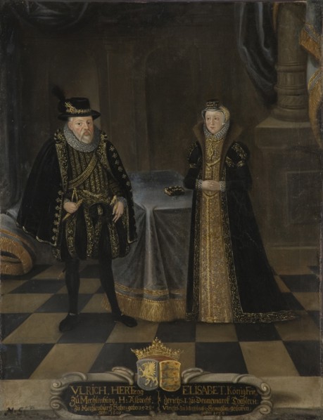Portrait of Ulrich III (1527-1603), Duke of Mecklenburg and Elizabeth of Denmark (1524-1586), Duches