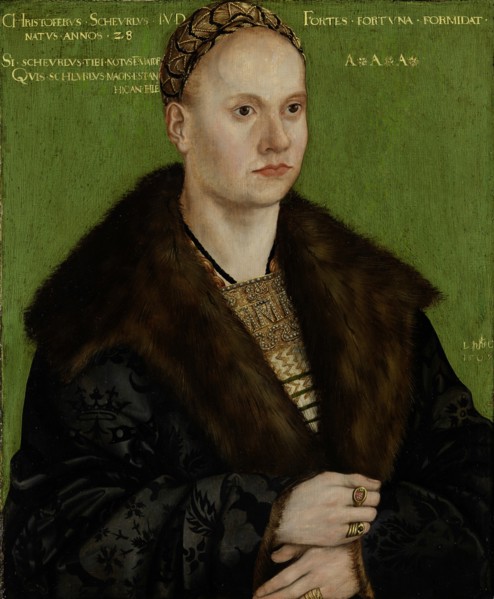 Portrait of Christoph Scheurl (1481-1542), 1509.