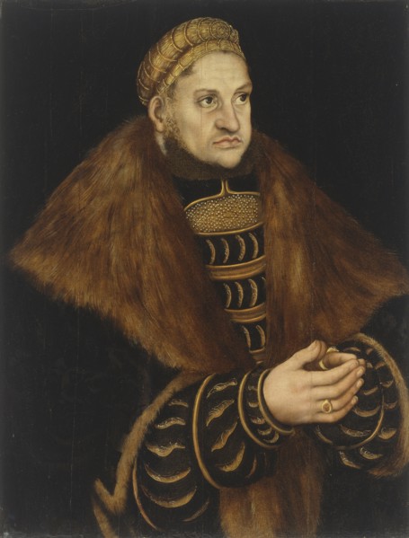 Portrait of Frederick III, Elector of Saxony (1463-1525), ca 1515.