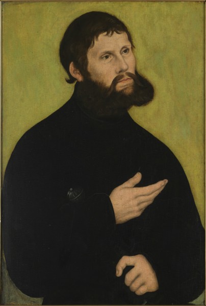 Portrait of Luther (1483-1546) as Junker Jörg, ca 1521.