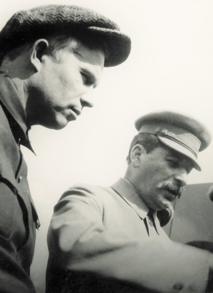 Joseph Stalin and Nikita Khrushchev, May 1, 1932, 1932.