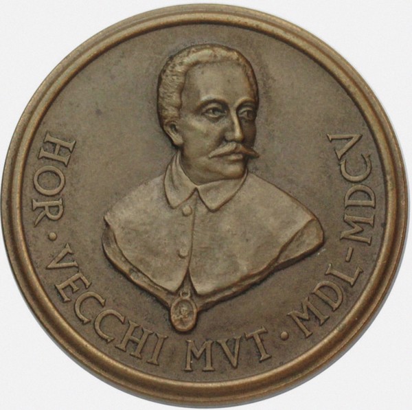Orazio Vecchi (1550-1605) Commemorative 400th Birthday Medal, 1950.