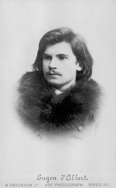 Portrait of the composer Eugène d'Albert (1864-1932).