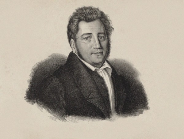 Portrait of the composer Hippolyte André Baptiste Chelard (1789-1861), 1820.