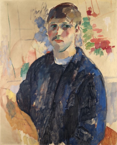 Self-portrait with blue blouse, 1914.