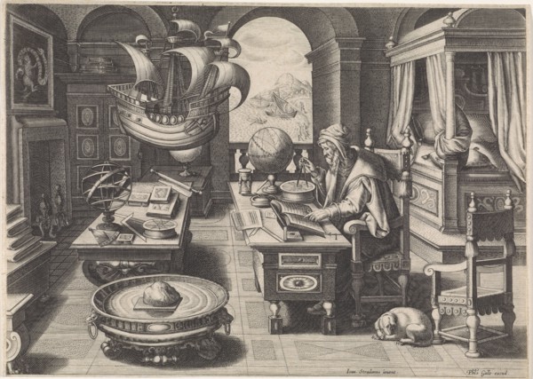 Flavio Gioia of Amalfi discovering the Power of the Lodestone, ca 1590.