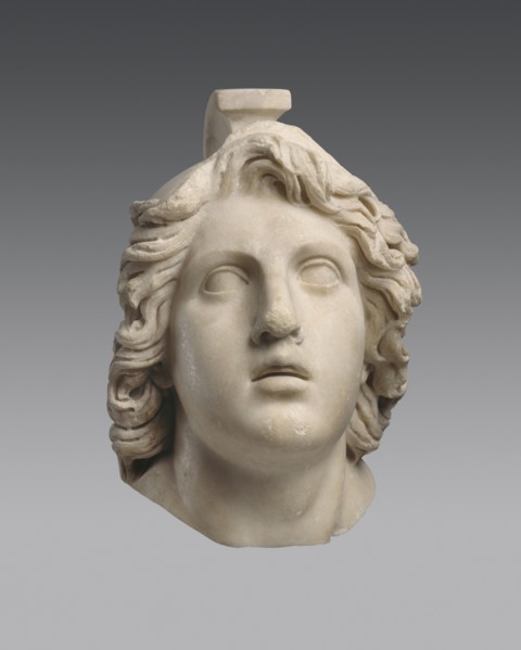 Head of Achilles (Roman copy from a Greek Original), ca 160 BC.