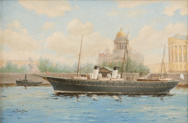 Imperial Yacht Standart on the Neva River, .