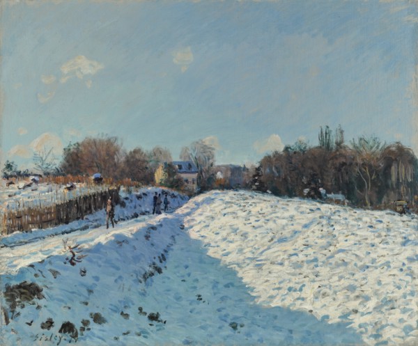 La neige à Louveciennes, 1874.