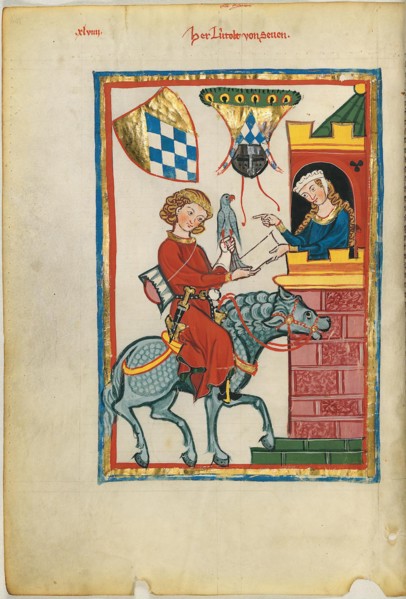 Leuthold of Seven (From the Codex Manesse), Between 1305 and 1340.