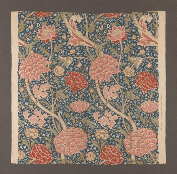 Light cotton fabric, hand-printed, 1884.