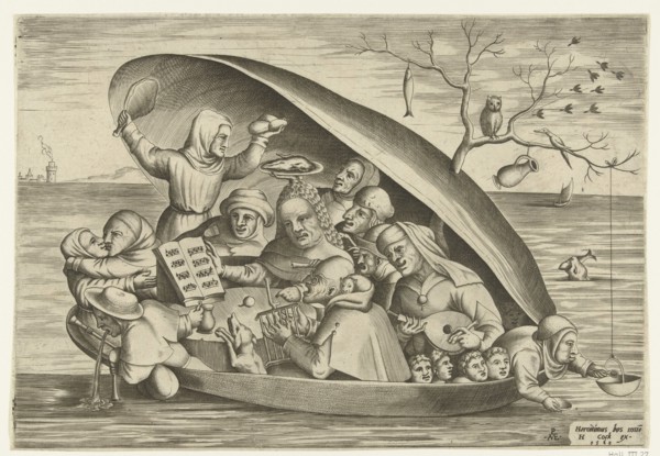 Merrymakers in a Mussel at Sea, 1562.