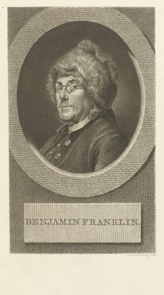 Portrait of Benjamin Franklin , 1790s.