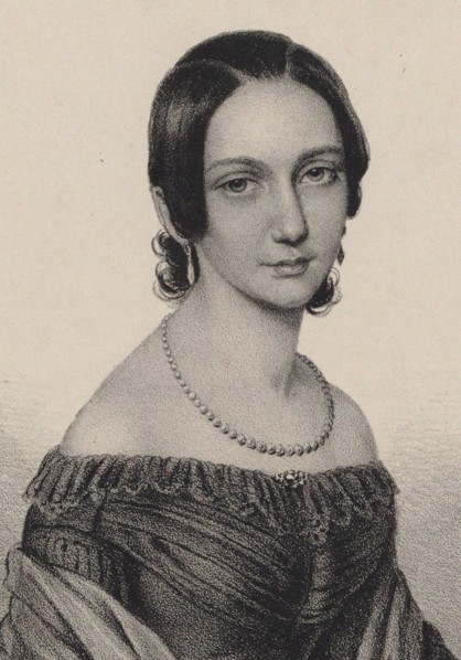 Portrait of Clara Schumann (1819-1896), 1838.