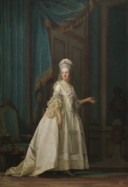 Portrait of Juliane Marie (1729-1796), Queen of Denmark and Norway, 1776.