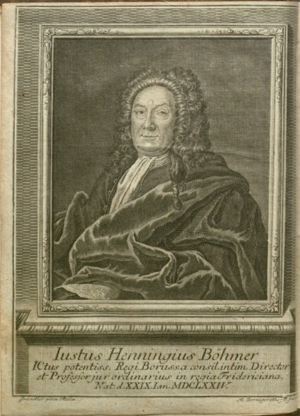 Portrait of Justus Henning Böhmer (1674-1749) , 1754.