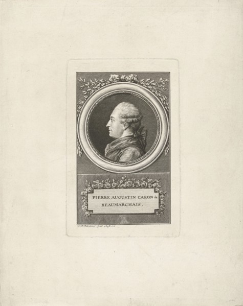 Portrait of Pierre-Augustin Caron de Beaumarchais (1732-1799), 1778.