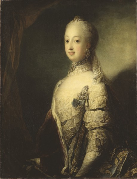 Portrait of Sophia Magdalena of Denmark (1746-1813), Queen of Sweden, 1765.