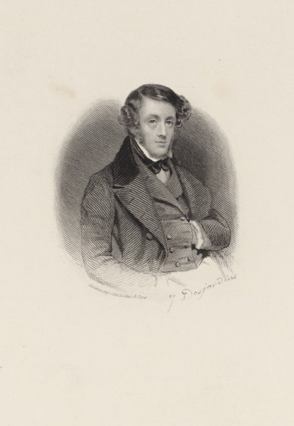 Portrait of the composer Albert Grisar (1808-1869), 1835.