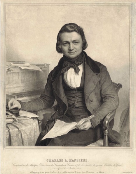 Portrait of the composer Charles-Louis Hanssens (1802-1871), 1840s.