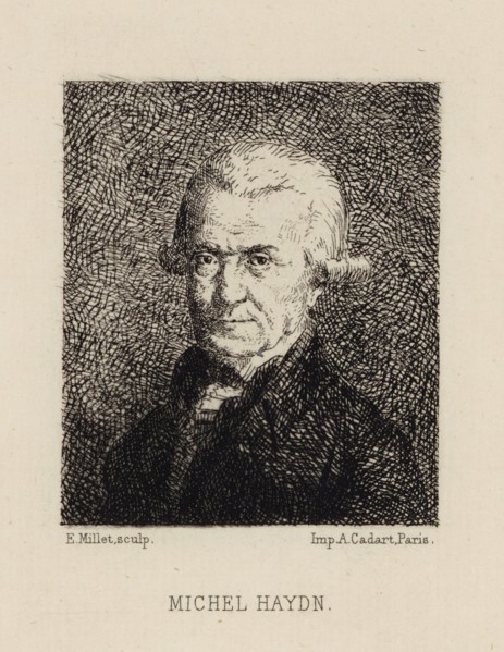 Portrait of the composer Michael Haydn (1737-1806), .