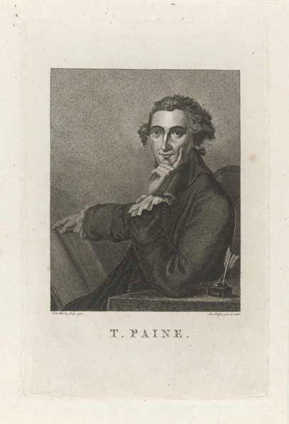 Portrait of Thomas Paine (1737-1809) , 1792.