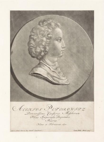 Portrait of Tsarevich Alexei Petrovich of Russia (1690-1718), 1713.