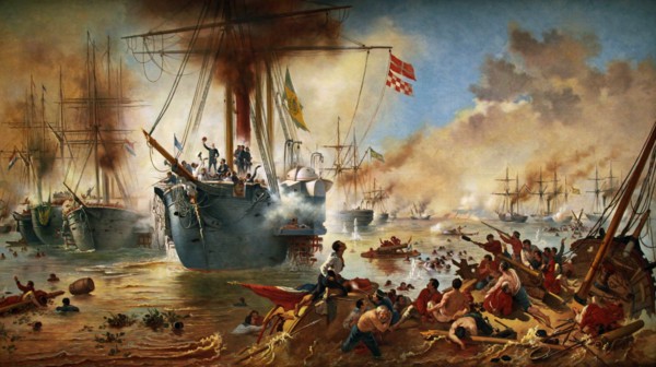 The Battle of the Riachuelo, 1882-1883.