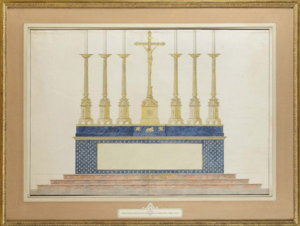 The high altar for the marriage of Napoleon I and Marie-Louise of Austria, ca 1805-1809.
