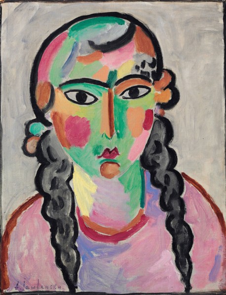 The Pale Girl with Grey Pigtails, c. 1916.