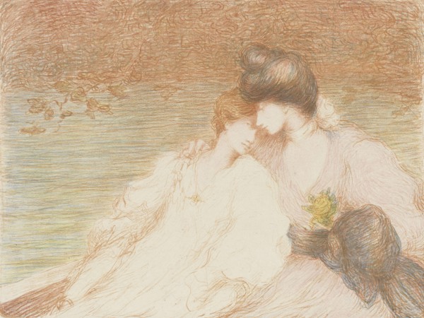 Two Young Women in a Boat (Deux jeunes femmes dans une barque), .