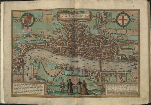 View of London , 1572.