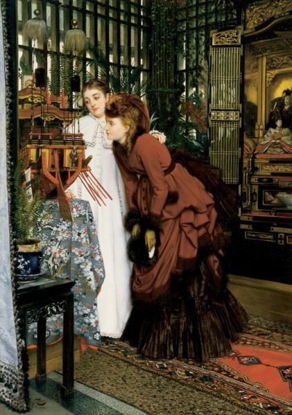 Young Ladies Looking at Japanese Objects, 1869.