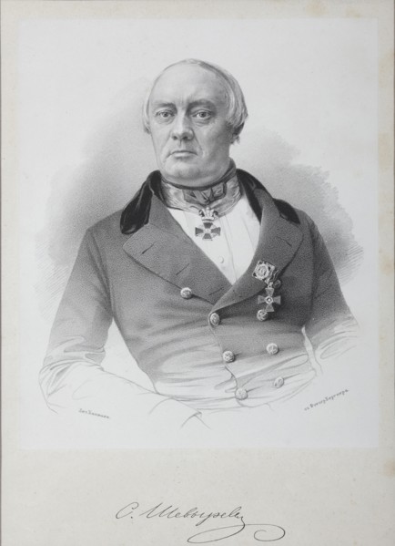 Portrait of Stepan Petrovich Shevyryov (1806-1864), Mid of the 19th cen..