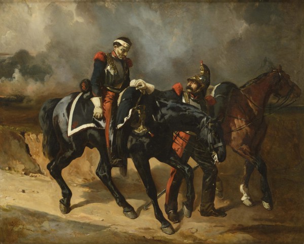 The wounded Cuirassier, 1830s.