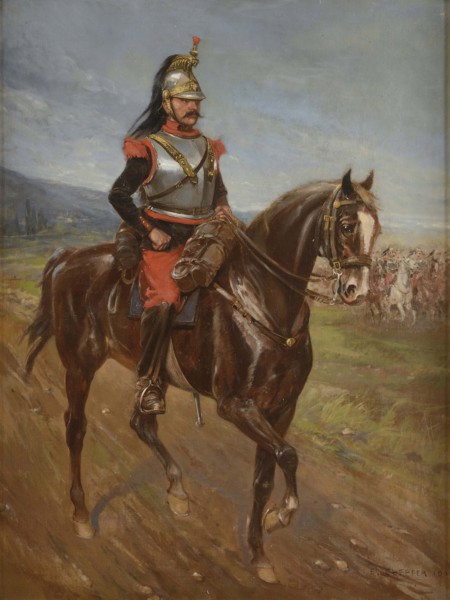 Cuirassier of the 1st Cuirassier Regiment, 1905.