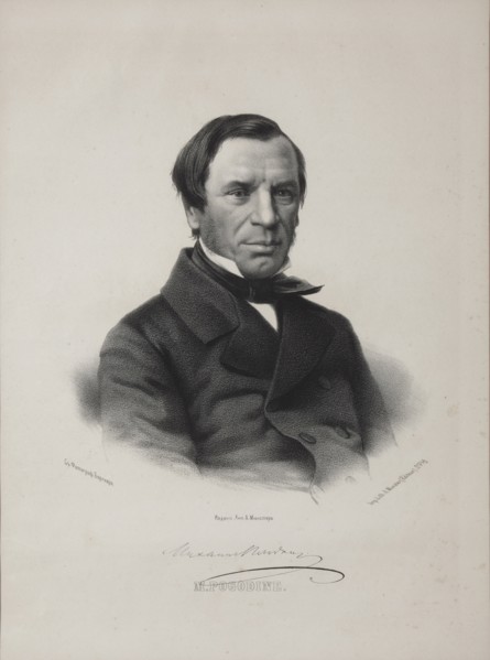 Portrait of the historian and journalist Michail Petrovich Pogodin (1800-1875), 1860s.