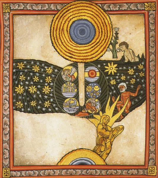The Redeemer. Miniature from Liber Scivias by Hildegard of Bingen, c. 1175.