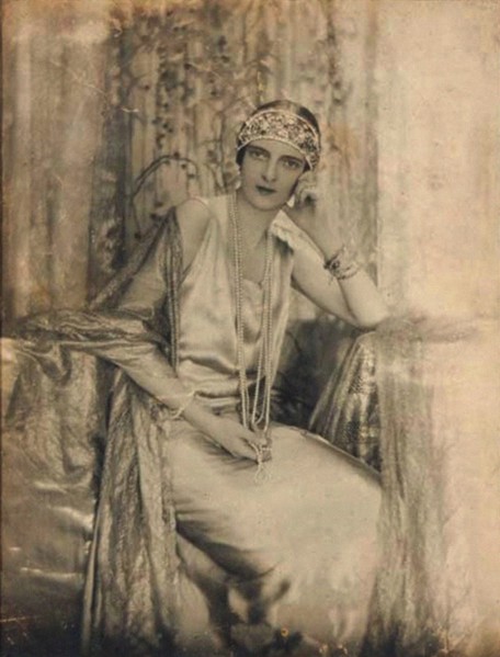 Portrait of Princess Irina Alexandrovna of Russia (1895-1970), wearing one of the Maison Irfé creati