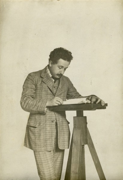 Albert Einstein at the Swiss Patent Office in Bern, 1905.