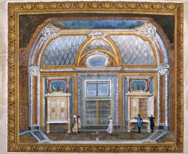 The Medals Room of the Museo Profano in Vatican, c. 1780.