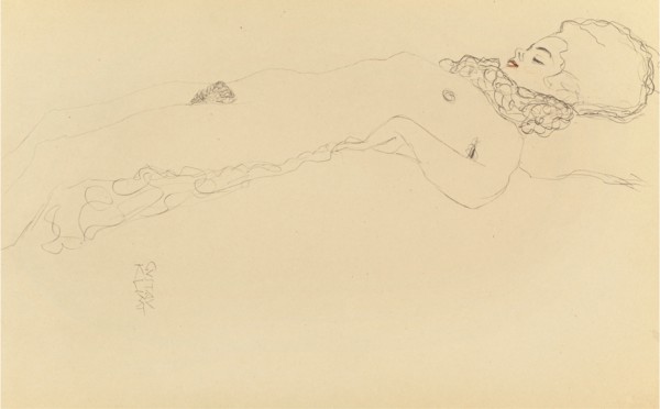 Nude lying.